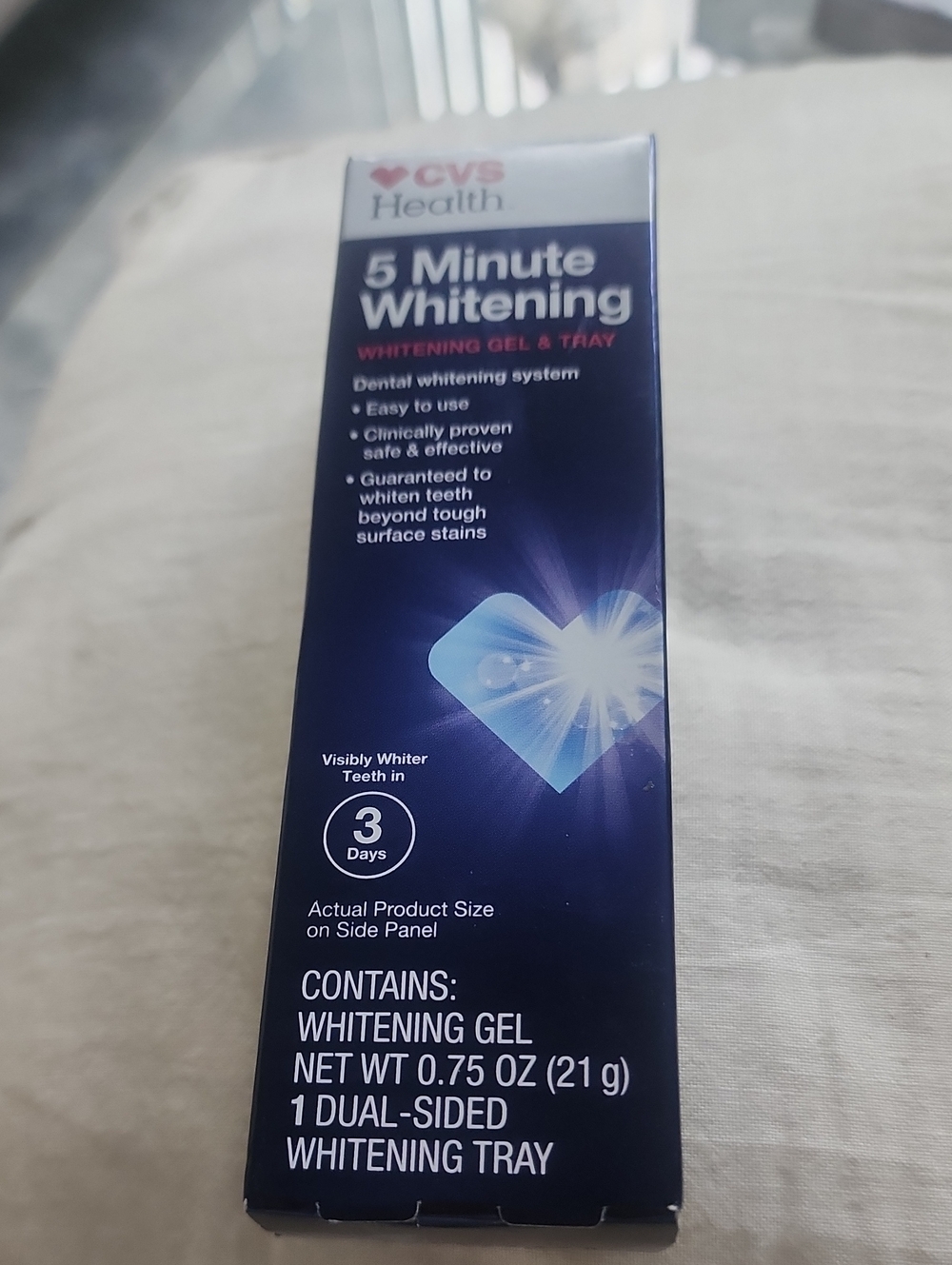 CVS Health 5 Minute Whitening Gel & Tray – Blue